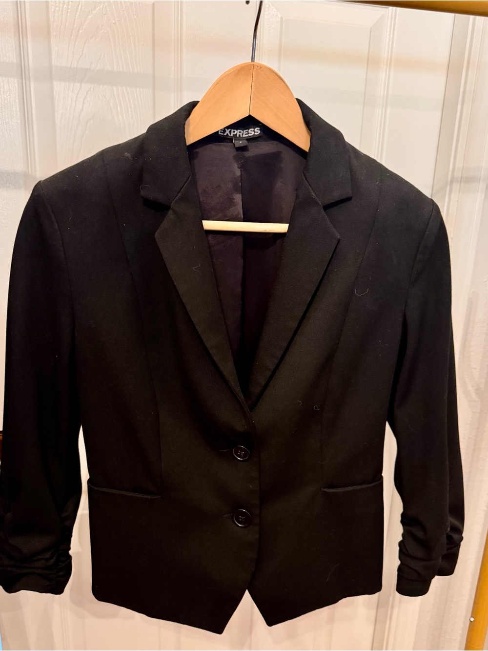 Express Black Tailored Two-Button Blazer
